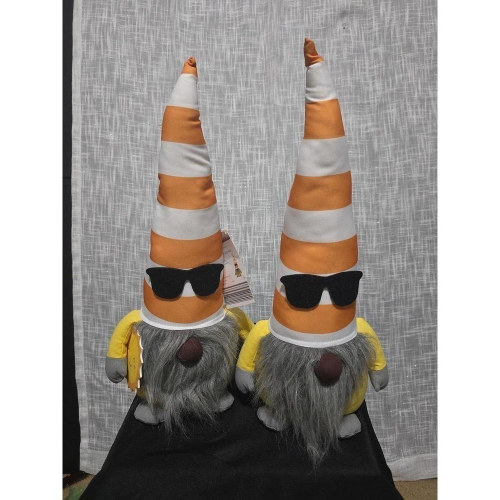 Summer Gnomes Plush Huntington Home 20" Orange Hat Holding the Sun Buy 1, 2 or 3